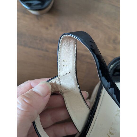Prada Patent Leather And Cork Wedge Sandals UE39/US 6.5 - Picture 8 of 10